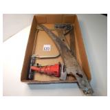 Flat of Misc.-Tools, Saws, Etc