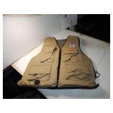 Stearns Fishing Life Vest Tan Sz Sm/ Med