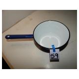 Blue Enamel Camping Sauce Pot