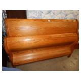 Sleigh Bed Frame & Queen Size Mattress NO SHIP