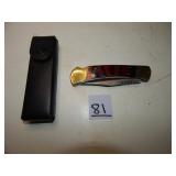Lock Blade Single Blade Knife w/ Holder