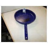 10' Blue Enamel Camp Frying Pan