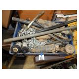 Tote-Various Sprinkler Parts Pipes Chains & More