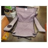 Folding Camp Chair-Faded Blue w/ Storage Net Under