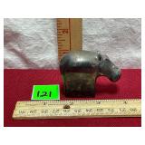 DANSK Design Silver Plated Hippo Paperweight