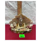 Vtg Religious Crucifix Shell Grotto
