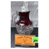 Vtg EAPG Fostoria American Ruby Stained Glass