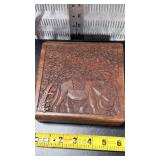 Handcarved Elephant Wooden Spice Box