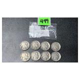 vintage 1937 US Buffalo Nickels