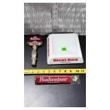 Advertising Beer handles and ashtray