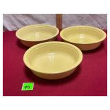 Homer Laughlin Fiesta Nappy Yellow Bowls