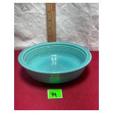 Homer Laughlin Fiesta Nappy Turquoise Bowl
