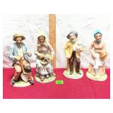 Vtg Bisque Porcelain Figurines