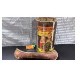 Original Lincoln logs & handmade canoe