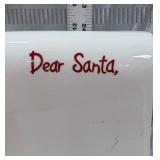Vintage porcelain 'Dear Santa'