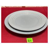 Homer Laughlin Fiesta Pearl Gray Plate Set