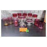 Vtg Indiana Glass Kings Crown glassware