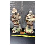 Vtg. hand-painted frontiermen figurines