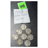 1943 s 35% silver war nickels