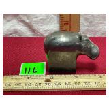 DANSK Design Silver Plated Hippo Paperweight