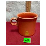 Fiesta Classic Ring Handle Tangerine Color Mug