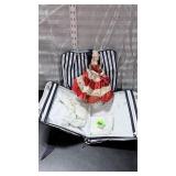 Vintage doll &Avon travel vanity bags