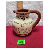 Torquay Pottery Moto Ware Puzzle Jug