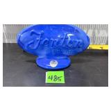 Fenton art glass logo piece,blue