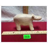 Soapstone Hand Carved Hippopotamus