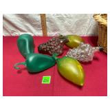 Decorative Glass Vegetables