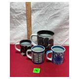 Vtg Royal Copenhagen Fajance Mugs