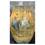 Antique Buffalo Pottery-Pitcher - Fox Hunt &