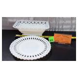 VtgGothicCantonLatticeplateWestmoreland milkglass