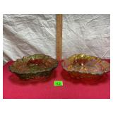 Vtg Indiana Glass Loganberry Bowls