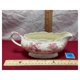 Vtg TS&T English Abbey Gravy Boat