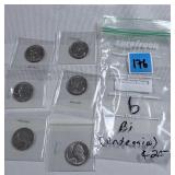 6 Bicentennial quarters