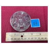 Vtg Glass Flower Frog