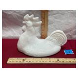 Vtg Milk Glass Hen lid only