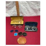 Vtg Eye Glasses&Foldable shades