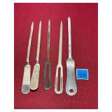 Vtg. Metal letter openers