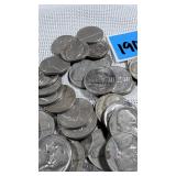 Hand full of non silver nickels