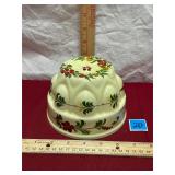 Vtg Ceramic Hanging Gelatin Mold Teleflora