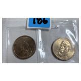 Sacagawea Golden & Presidential Dollar