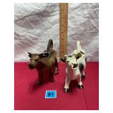 Vtg Ceramic Cow Creamers