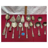Vtg Assorted Silver plated Serving flatwares