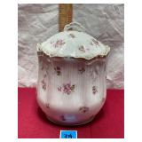 Vtg Lidded Porcelain Jar