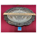 Vtg Towle Silverplated Relish Divided Dish