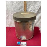 Vtg Metal Ice Cream Bucket