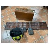Vtg Skymaster Leather Suitcase&more