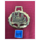 Vtg Horse Brass of York Minster Cathedral